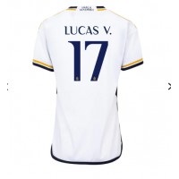 Camiseta Real Madrid Lucas Vazquez #17 Primera Equipación Replica 2023-24 para mujer mangas cortas